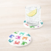 Muster der Krabben Getränkeuntersetzer (Seite)