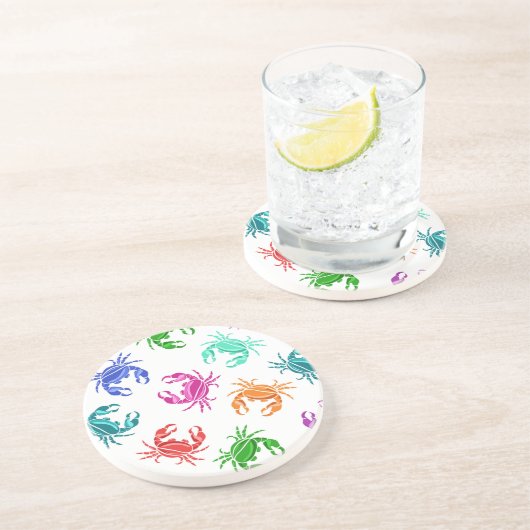 Muster der Krabben Getränkeuntersetzer (Seite)