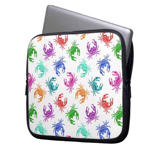Muster der Krabben Laptopschutzhülle (Vorderseite Links)