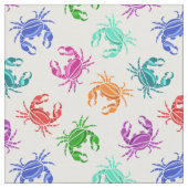Muster der Krabben Stoff (Nahaufnahme)