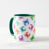 Muster der Krabben Tasse (Vorderseite Links)