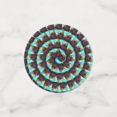 Muster der kreisbraunen und weißen Guinea, Konfetti (Klein Vorderseite)