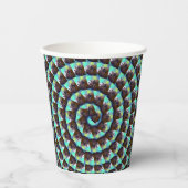 Muster der kreisbraunen und weißen Guinea, Pappbecher (Vorderseite)