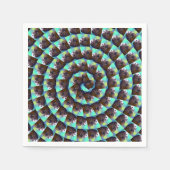 Muster der kreisbraunen und weißen Guinea, Serviette (Vorderseite)