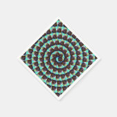 Muster der kreisbraunen und weißen Guinea, Serviette (Ecke)