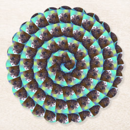 Muster der kreisbraunen und weißen Guinea, Untersetzer