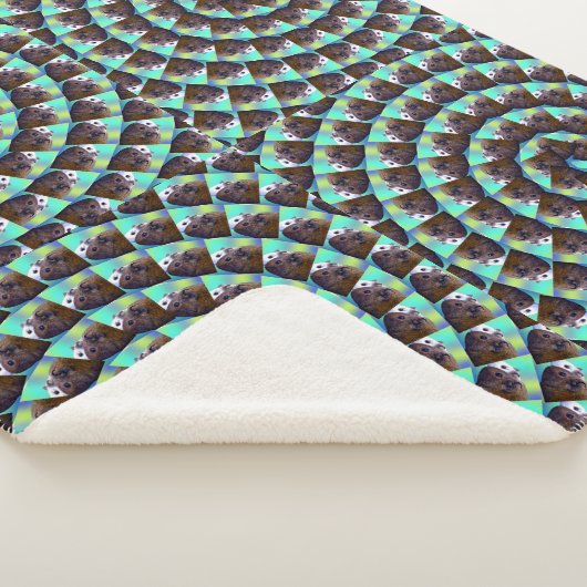 Muster der kreisförmigen Guinea, Sherpadecke (3/4)