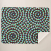 Muster der kreisförmigen Guinea, Sherpadecke (Vorderseite (Horizontal))