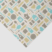 Muster der Küchen-Werkzeuge Seidenpapier (Ausschnitt)