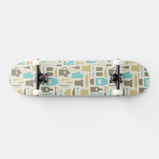 Muster der Küchen-Werkzeuge Skateboard (Horizontal)