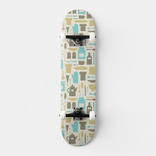 Muster der Küchen-Werkzeuge Skateboard (Vorderseite)