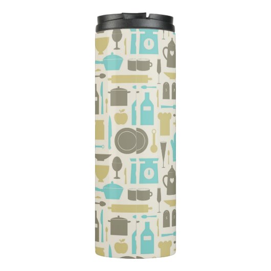 Muster der Küchen-Werkzeuge Thermosbecher (Rückseite)
