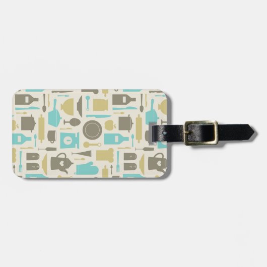 Muster der Küchengeräte Gepäckanhänger (Vorderseite horizontal)