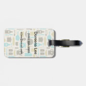 Muster der Küchengeräte Gepäckanhänger (Rückseite horizontal)