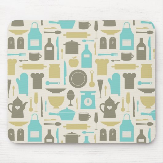 Muster der Küchengeräte Mousepad (Vorne)