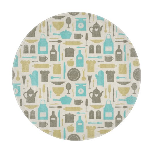 Muster der Küchengeräte Schneidebrett (Vorderseite)