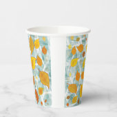 Muster der künstlichen Herbstblätter Pappbecher (Links)