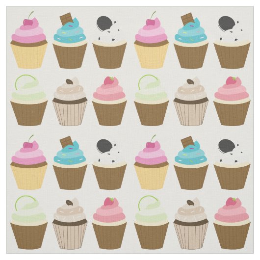 Muster der Kupcakes Stoff (Muster)