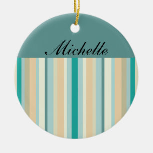 Muster der Küstenstripes Keramikornament