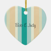 Muster der Küstenstripes Keramikornament (Vorne)