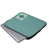 Muster der Küstenstripes Laptopschutzhülle (Vorne Knopf)