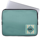 Muster der Küstenstripes Laptopschutzhülle (Vorderseite)
