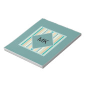 Muster der Küstenstripes Notizblock (Rotiert)