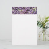 Muster der Lavendel-Blume Briefpapier (Stehend Vorderseite)