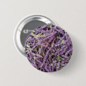 Muster der Lavendel-Blume Button (Vorne & Hinten)