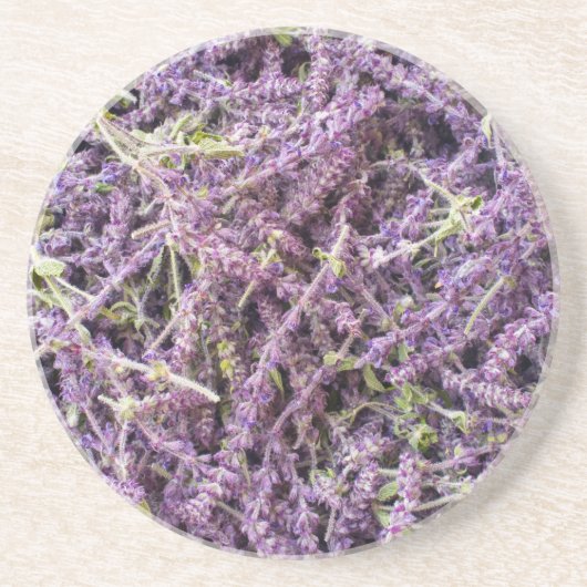 Muster der Lavendel-Blume Getränkeuntersetzer (Vorne)