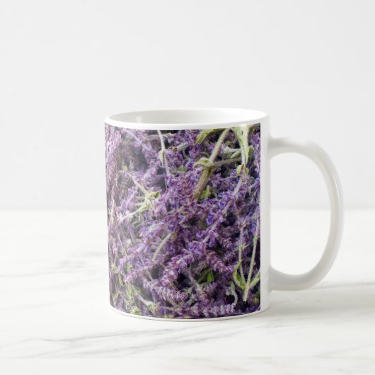 Muster der Lavendel-Blume Kaffeetasse (Rechts)