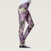 Muster der Lavendel-Blume Leggings (Rechts)