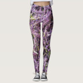 Muster der Lavendel-Blume Leggings (Vorderseite)