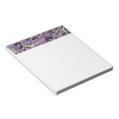 Muster der Lavendel-Blume Notizblock (angewinkelt)