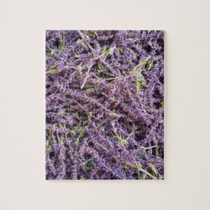 Muster der Lavendel-Blume Puzzle