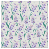 Muster der Lavendelfelder, hell Stoff (Nahaufnahme)