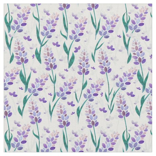 Muster der Lavendelfelder, hell Stoff (Nahaufnahme)