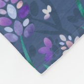 Muster der Lavendelfelder im Lila Fleecedecke (Ecke)