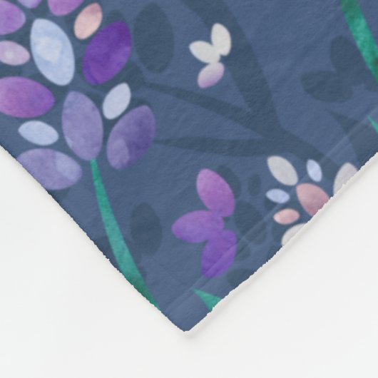 Muster der Lavendelfelder im Lila Fleecedecke (Ecke)