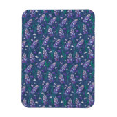 Muster der Lavendelfelder im Lila Magnet (Vertikal)