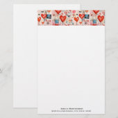 Muster der Liebe Briefpapier (Vorne/Hinten)