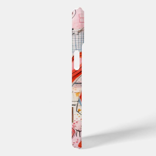 Muster der Liebe für rote Herzen Case-Mate iPhone Hülle (Rückseite / Rechts)