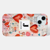 Muster der Liebe für rote Herzen Case-Mate iPhone Hülle (Rückseite (Horizontal))