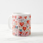 Muster der Liebe Kaffeetasse (Vorderseite Links)
