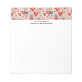 Muster der Liebe Notizblock (Vorderseite)