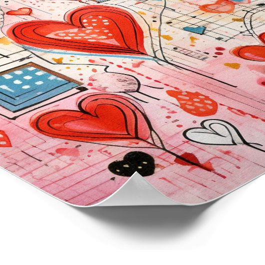 Muster der Liebe Poster (Ecke)