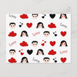 Muster der Liebe - Postkarte