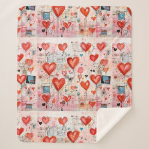 Muster der Liebe Sherpadecke