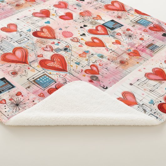 Muster der Liebe Sherpadecke (3/4)