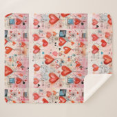 Muster der Liebe Sherpadecke (Vorderseite (Horizontal))